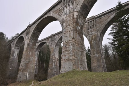 Photo for Old German railway bridges in Stanczyki, Poland - Royalty Free Image