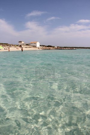 Foto de Hermosa vista de la playa Es Trenc, Mallorca, Spai - Imagen libre de derechos