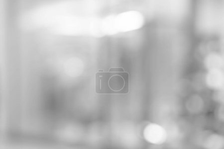 Photo for Abstract defocused blurred background, empty business corridor or shopping mall. Medical and hospital corridor defocused background with modern laboratory (clinic) - Royalty Free Image