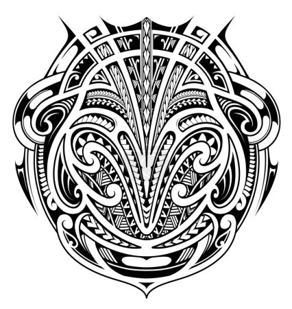 Polynesian style tattoo. Good for shoulder or pectoral area