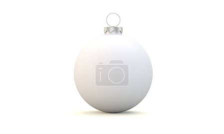 Photo for Christmas Ball Front View 3d Rendering - Royalty Free Image
