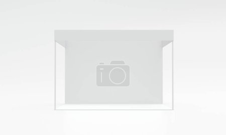 Photo for 3D Rendering Frontal View Exhibition Stand Mockup - Royalty Free Image