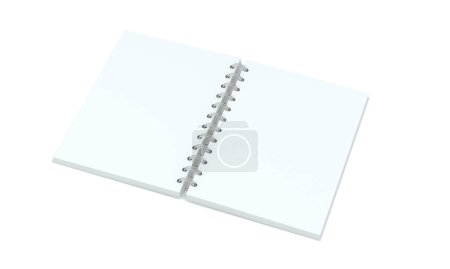 Photo for Isolated Open Notebook 3d Rendering - Royalty Free Image