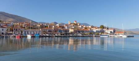 Photo for Panorama of the picturesque town of Galaxidi, Phocis, Greece - Royalty Free Image