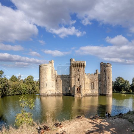 Photo for Historic Bodiam Castle in East Sussex, England - Royalty Free Image