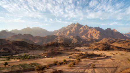 Foto de Mountains in the desert in Saudi Arabia taken in January 2022 - Imagen libre de derechos