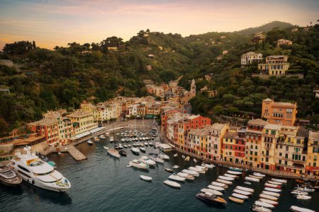 Téléchargez les photos : Portofino, Italy during sunrise taken in May 2022 - en image libre de droit