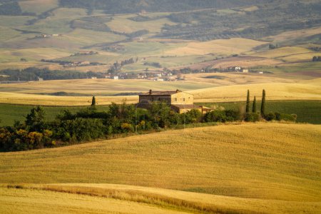 Téléchargez les photos : Rolling Hills in Tuscany, Italy taken in May 2022 - en image libre de droit