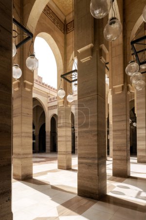Photo for Pillars in a building in Manama Bahrain, taken in May 2022 - Royalty Free Image