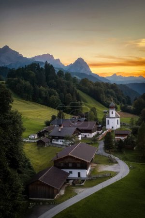 Téléchargez les photos : Wamberg in the Bavarian Alps taken in August 2022 - en image libre de droit