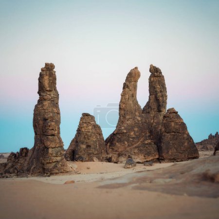 Photo for Rock Formations during Sunrise in the Desert - Royalty Free Image