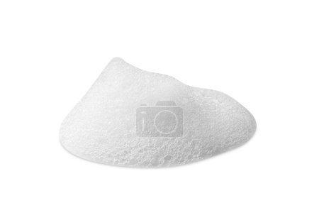 Photo for Drop of fluffy soap foam isolated on white - Royalty Free Image