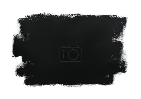 Beautiful strokes of black paint on white background