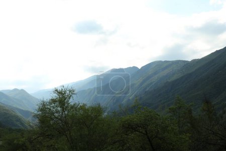 Photo for Picturesque landscape with beautiful high mountains outdoors - Royalty Free Image