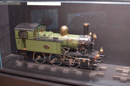 Photo for Utrecht, Netherlands - July 23, 2022: Model of old train on display in Spoorwegmuseum - Royalty Free Image