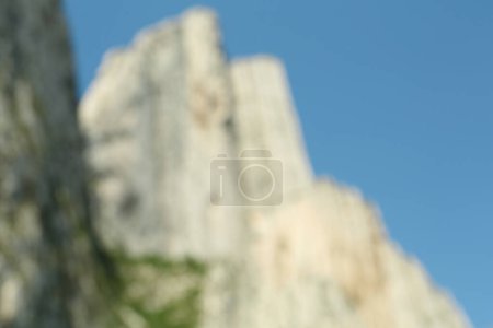 Photo for Blurred view of high mountains under sky outdoors - Royalty Free Image
