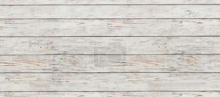 Foto de Texture of white wooden surface as background. Banner design - Imagen libre de derechos