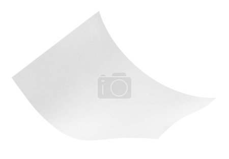 Foto de Una hoja de papel aislada en blanco - Imagen libre de derechos