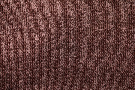 Photo for Knitted cloth with lint as background, top view. Before using of fabric shaver - Royalty Free Image