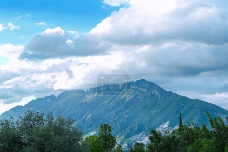 Photo for Picturesque view of mountain landscape and cloudy sky - Royalty Free Image