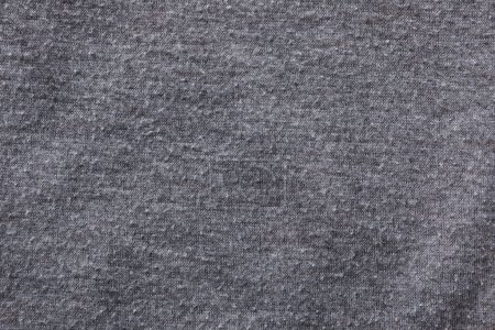 Photo for Grey cloth with lint as background, closeup. Before using of fabric shaver - Royalty Free Image