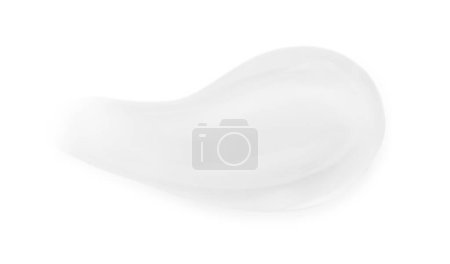 Photo for Sample of transparent gel isolated on white, top view - Royalty Free Image