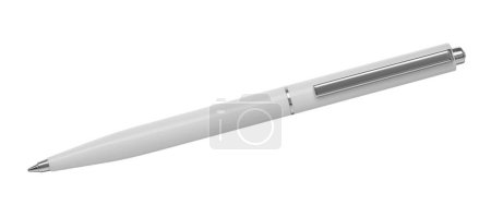 Téléchargez les photos : Nouveau stylo à bille élégant isolé sur blanc - en image libre de droit