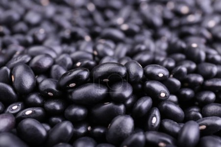 Photo for Many raw black beans as background, closeup - Royalty Free Image
