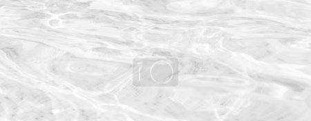 Photo for Rippled water on white background, closeup view. Banner design - Royalty Free Image