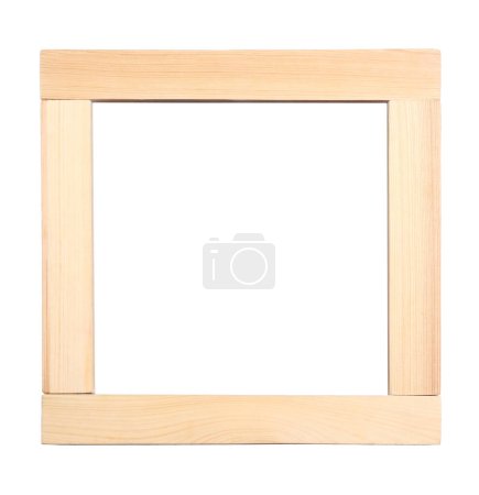 Photo for Wooden frame isolated on white. For mirror, photo, picture, painting and others - Royalty Free Image