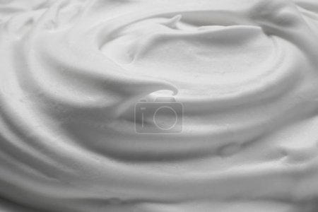 Photo for Texture of white shaving foam as background, closeup - Royalty Free Image