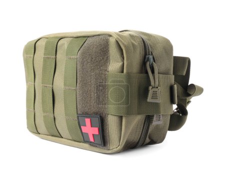 Photo for Military first aid kit isolated on white - Royalty Free Image