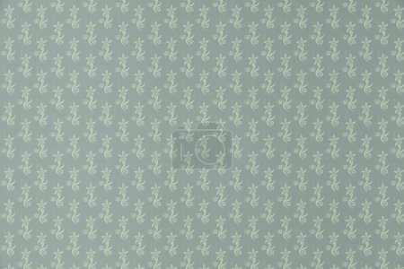 Foto de Papel pintado de color gris ceniza con patrón floral - Imagen libre de derechos