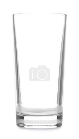 Photo for One clean empty highball glass isolated on white - Royalty Free Image