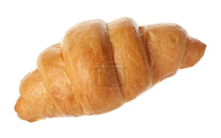 Ein leckeres frisches Croissant isoliert auf weiß