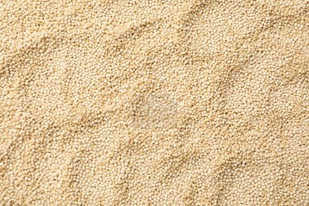 Photo for Raw quinoa seeds as background, top view - Royalty Free Image