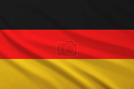 Foto de Bandera de la República Federal de Alemania. Símbolo nacional - Imagen libre de derechos