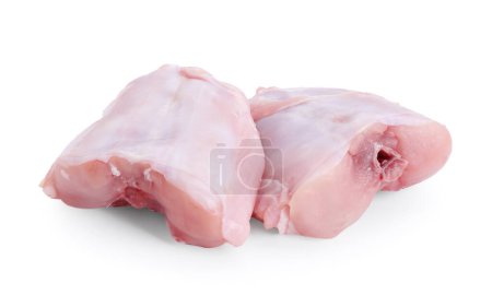 Photo for Fresh raw rabbit meat isolated on white - Royalty Free Image