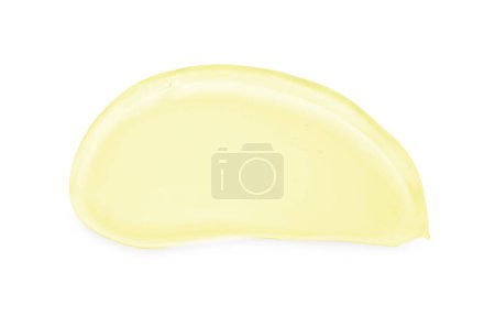 Photo for Sample of cosmetic gel isolated on white, top view - Royalty Free Image