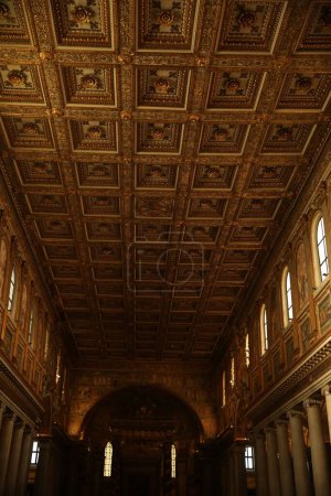 ROME, ITALY - FEBRUARY 2, 2024: Interior of Basilica of St. John Lateran