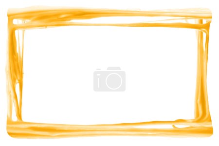 Frame of stretching delicious melted cheese on white background