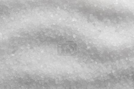 Photo for White natural salt as background, top view - Royalty Free Image