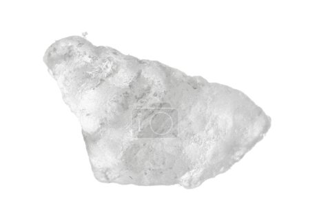 Crystal of natural sea salt isolated on white