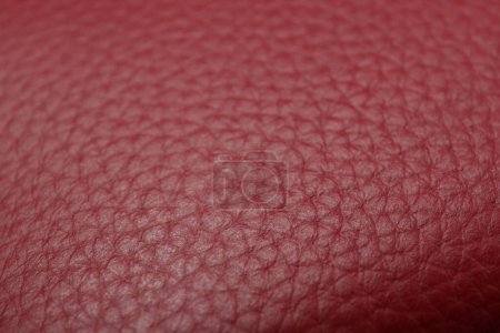 Photo for Beautiful red leather as background, closeup view - Royalty Free Image