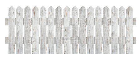 Holzzaun isoliert auf weiß. Umschließende Struktur