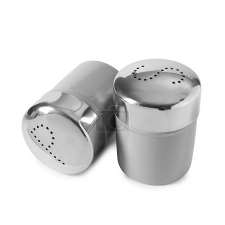 Photo for Salt and pepper shakers isolated on white - Royalty Free Image