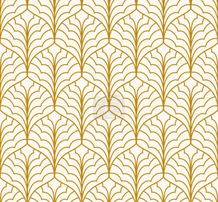 Illustration for Modern art deco seamless pattern. Trendy abstract texture. Vector geometric background. - Royalty Free Image