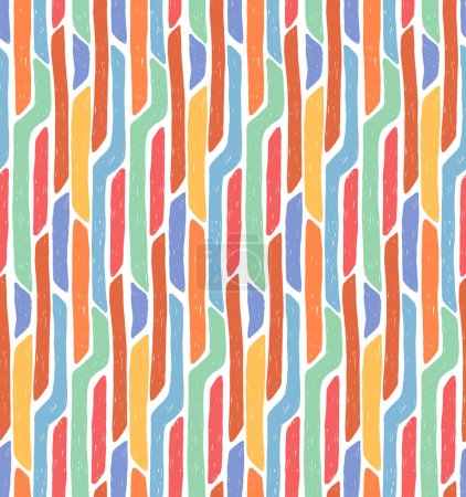 Illustration for Seamless geometric pattern. Vector abstract background. Stylish texture. - Royalty Free Image