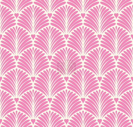 Illustration for Damask floral seamless pattern. Vector retro style background print. Decorative flower texture. - Royalty Free Image