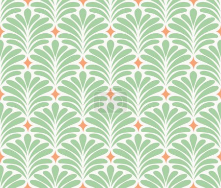 Illustration for Seamless art deco abstract pattern. Geometric modern background. Vector illustration. - Royalty Free Image